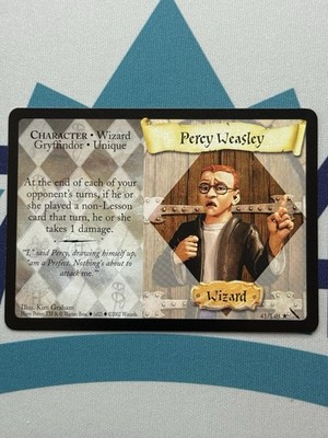 Harry Potter Percy Weasley Non-Holo Rare 41/140 Chamber of Secrets Mint