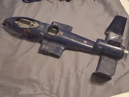 Vintage Hasbro 1984 COBRA RATTLER Parts Main Body W/ Unbroken Cannon