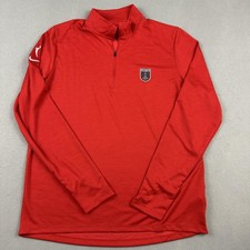 Atlanta Dream Shirt Men XL Tall Red WNBA Basketball Nike Dri-FIT 1/4 Zip Top