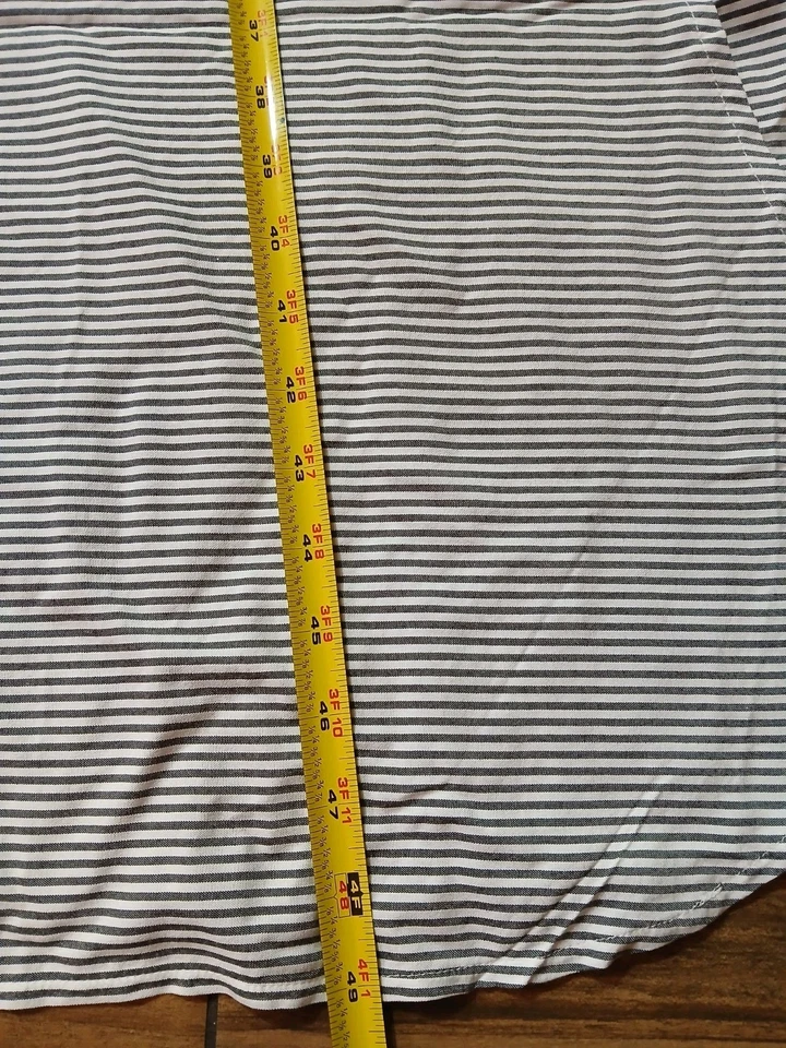 Ropa de dormir Donna Karan para mujer talla XL estampado a rayas cuello en V sin mangas caftán Foto 3 de 4