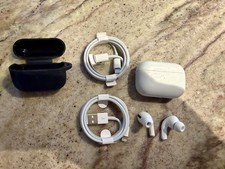 AirPods Pro Gen1 Full Set - White w/Two Cables, Silicone Cover, Small Buds Only