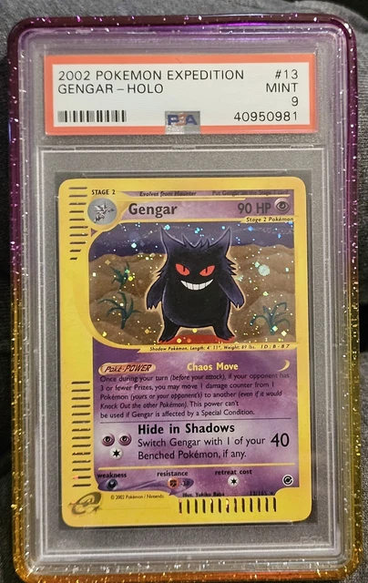 2002 Pokemon Expedition #13 Gengar Holo PSA 9