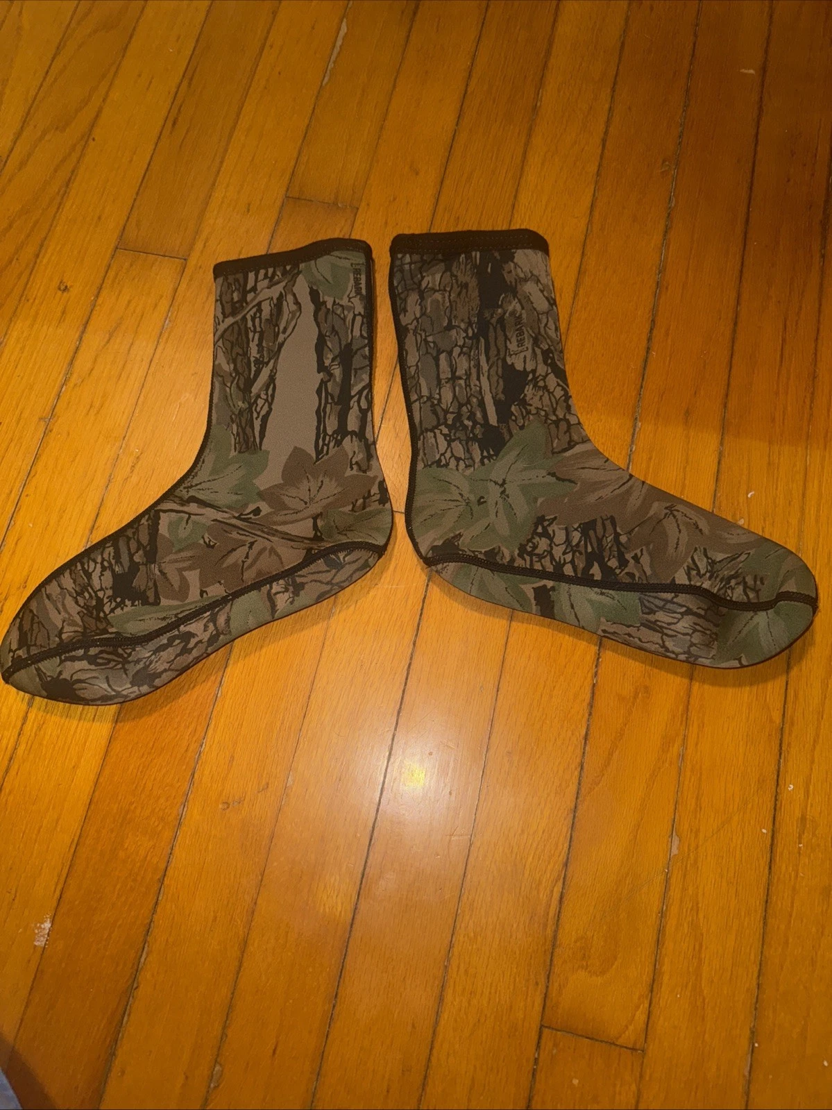vintage men’s rebark neoprene rubber socks size large euc