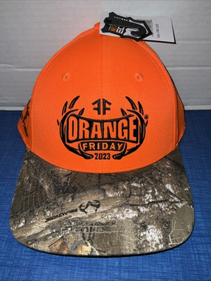 #ad NWT Fleet Farm Orange Friday 2023 Cap Hat Mossy Oak Camo Brim Blaze Hunting New $12.99