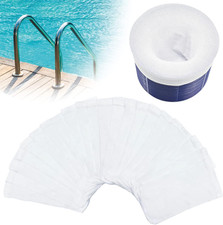 100 Pack Pool Skimmer Socks Reusable Basket Filters for Above Ground & Inground 