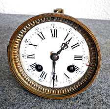 Pendulen Kaminuhr Uhrwerk beide Federn sind gut Ankergabel läuft an  ~1880