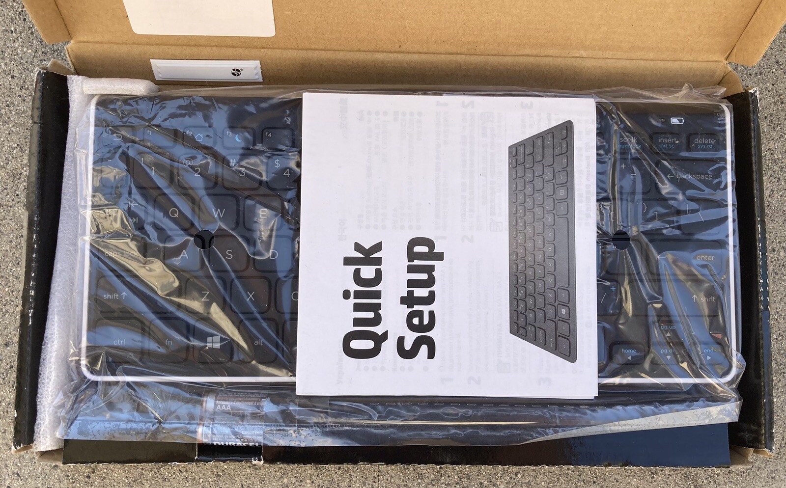 New Open Box HP Bluetooth Keyboard K4000 Slim Portable Multi-OS Compatible Black