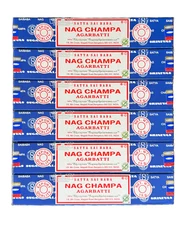 Lot of 90 gms Original Nag Champa Incense Sticks 15 gram x 6 by Satya Sai Baba