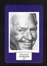 Douglas Fairbanks Jr. Actor 1993 Face To Face Game Card Canadian Issue