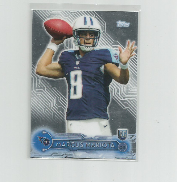 MARCUS MARIOTA (Titans) 2015 TOPPS CHROME MEGA FOOTBALL INSERT ROOKIE CARD #2
