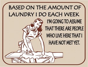 Laundry I Do Each Week tin metal sign MAN CAVE brand new