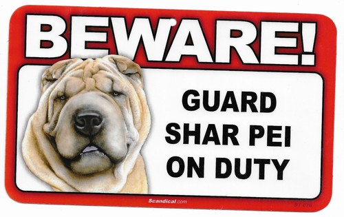 Scandical Plastic Beware! Guard Dog On Duty Mulitple Breeds - Picture 18 of 30