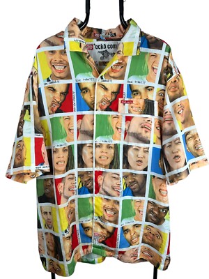 Ecko Unltd. Complex vintage Summer 2001 Ice Grillin' short sleeve shirt (2XL)