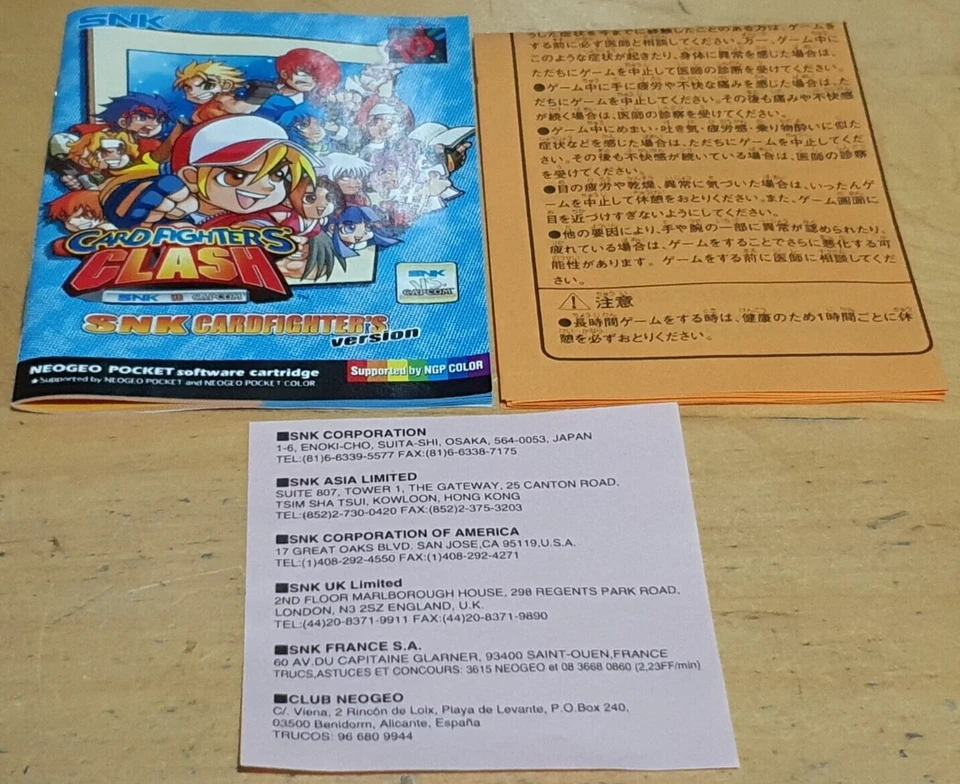 Card Fighters Clash - SNK Version for Neo Geo Pocket Color NGPC Rare & Near Mint - Image 2 of 4