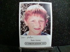 Sam Aston (Chesney Brown) Pre-Print Coronation Street Original Cast Card. Tv