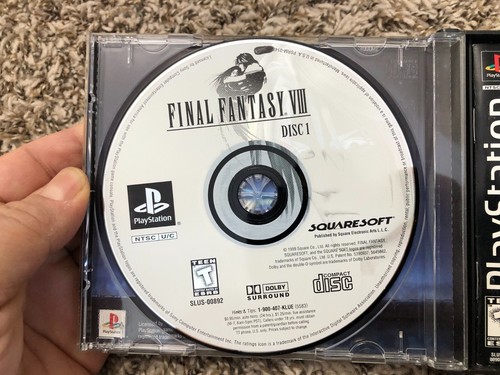 Final Fantasy VIII 8 (PlayStation 1, 1999) CIB W/ Manual + Reg Card Tested - Picture 9 of 24