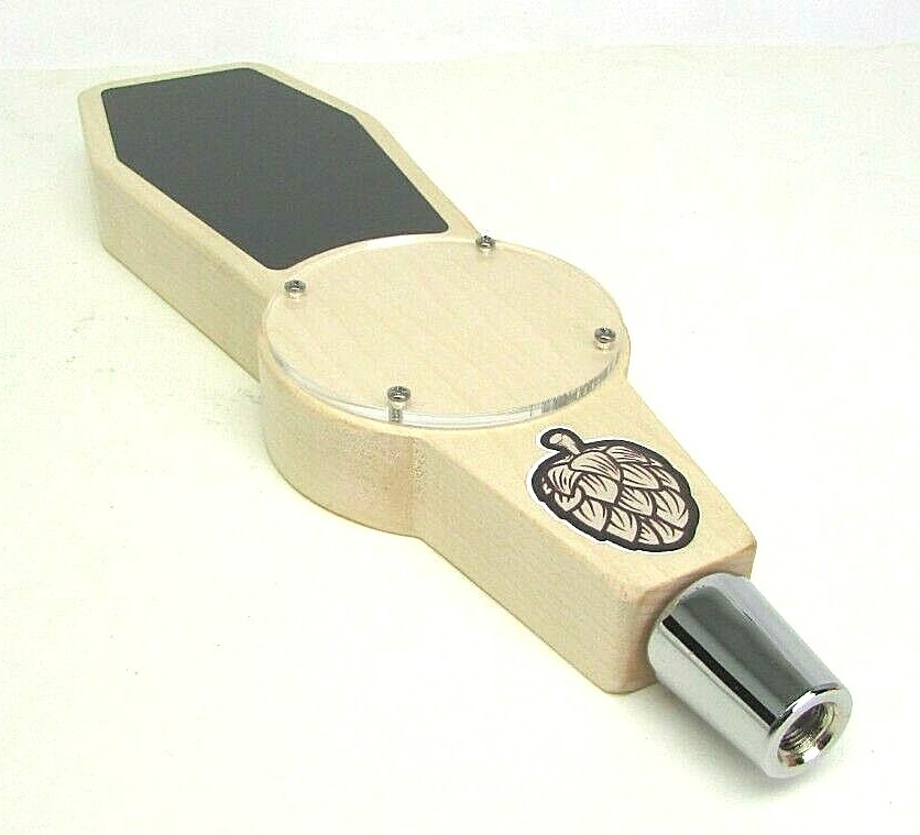 Beer Tap Keg Handle With Chalkboard and Changeable Logo NEW Coffee Bar
