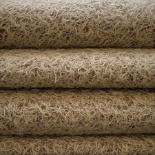 1/6 yd 300S/CM Golden Dark Bk INTERCAL 1/2" Ultra-Sparse Curly Matted Mohair Fur