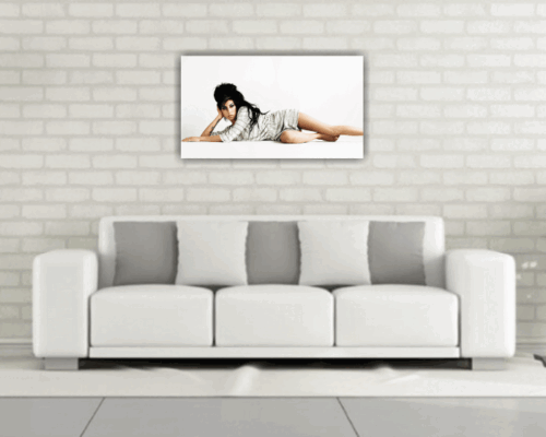 Amy Winehouse Wall Art Printed Canvas Stretched Over A Solid Pine Frame - Picture 2 of 3