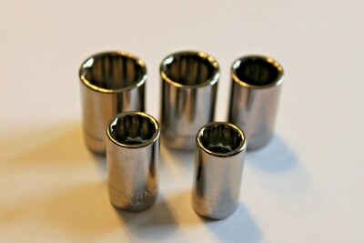 5 Craftsman USA G2 12pt 1/4'' Steckschlüssel 1/2'', 7/16'', 3/8'', 11/32'', 5/16''