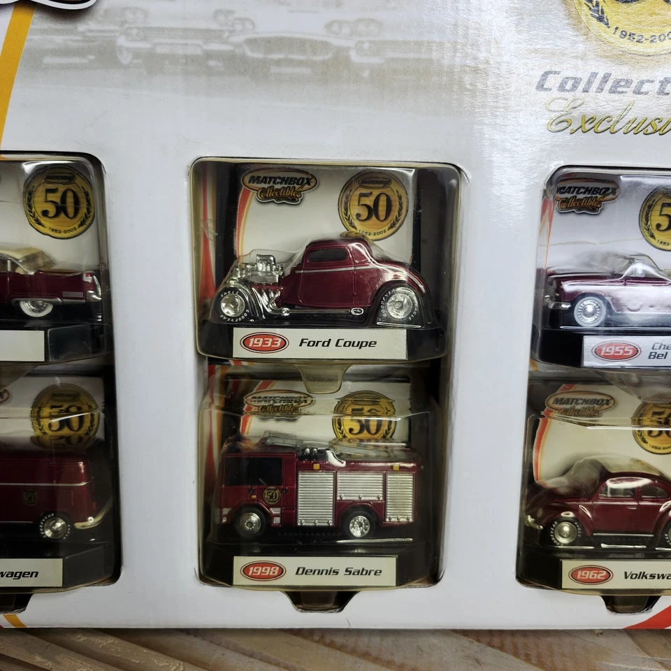 2001 Matchbox Collectibles 50th Anniversary Collection Exclusive 6 Cars Set 1:64 - Image 4 of 4