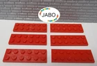 (G2/2) Lego 6x 3795 Plate 2x6 Red Knights Pirates Star Wars Train Modular