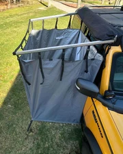 Car Camping Shower Tent Fit for Ford Bronco 2021-2024 with Roof Rack
