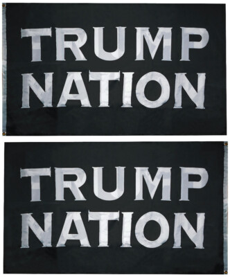 3X5 DOUBLE-SIDED Trump WON 2024 BLACK Flag 5X3 3Ply Make America Great Again X7