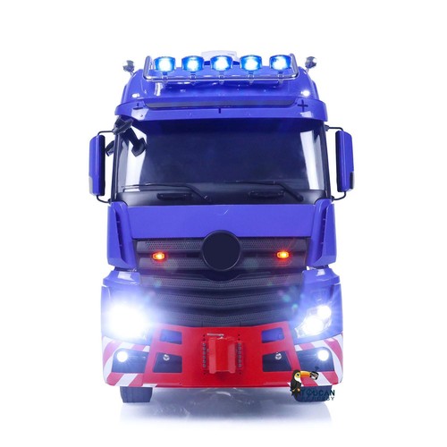 1/14 LESU RC 8X8 Tractor Truck 3-speed Transmission Radio Control Car Smoke - Picture 6 of 12