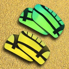 2 Pairs Polarized Lenses Replacement for-SPY Optic General-Green 24K Golden