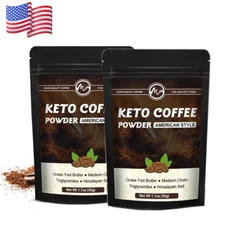 2 Pack Keto Coffee Powder Natural Healthy Diet Instant Weight Loss Keto Coffee