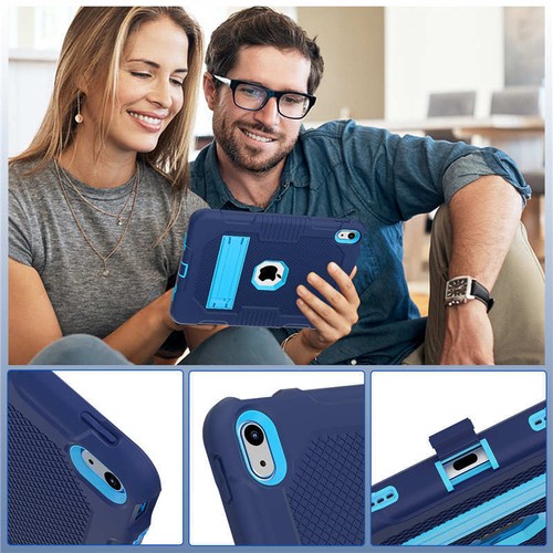 For iPad 5th 6th 7th 8th 9th 10th Gen 10.9" Rugged Stand Case Heavy Duty Cover - Picture 81 of 92