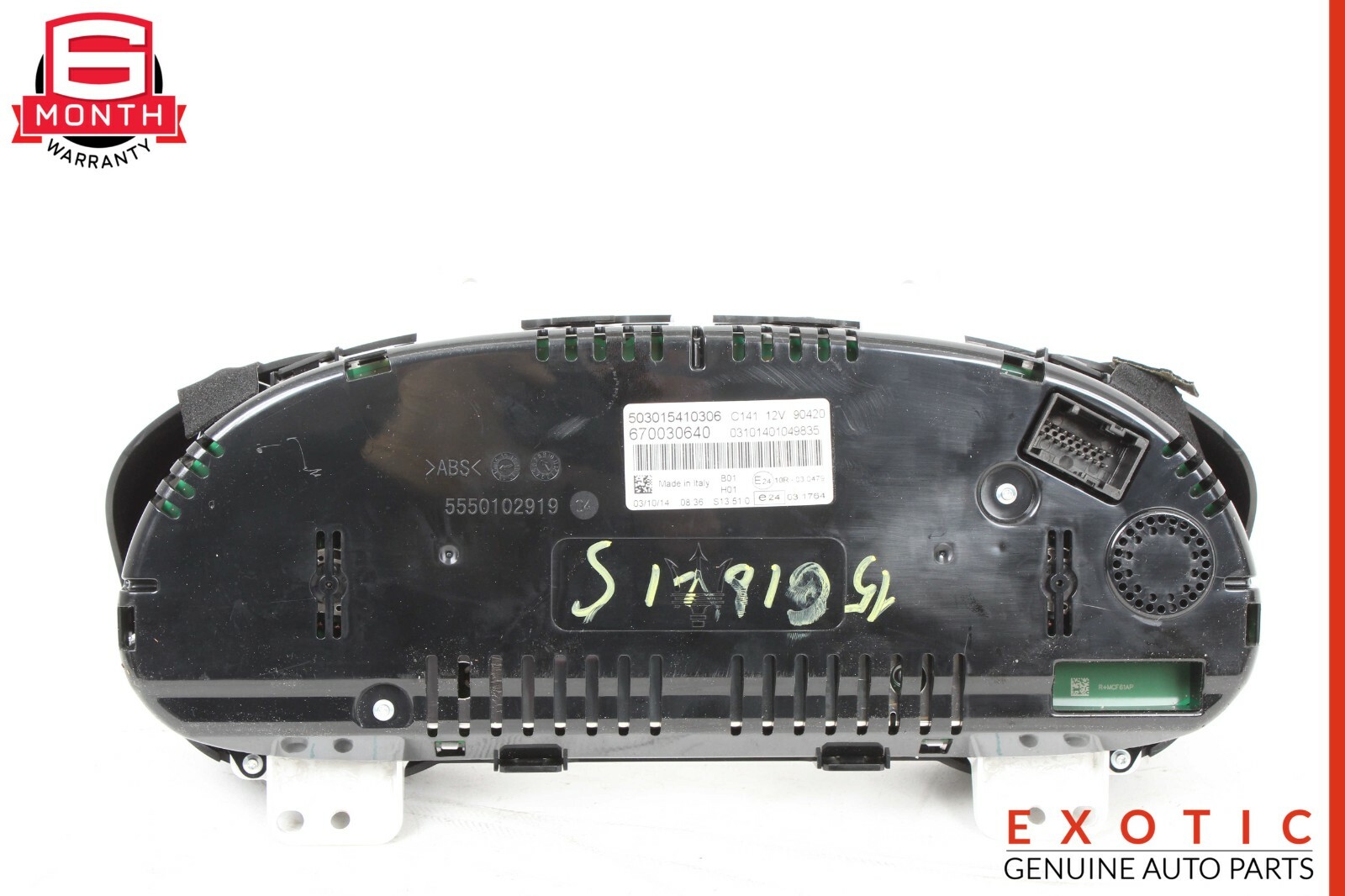 14-17 Maserati Ghibli S Speedometer Odometer Instrument Cluster Gauge OEM