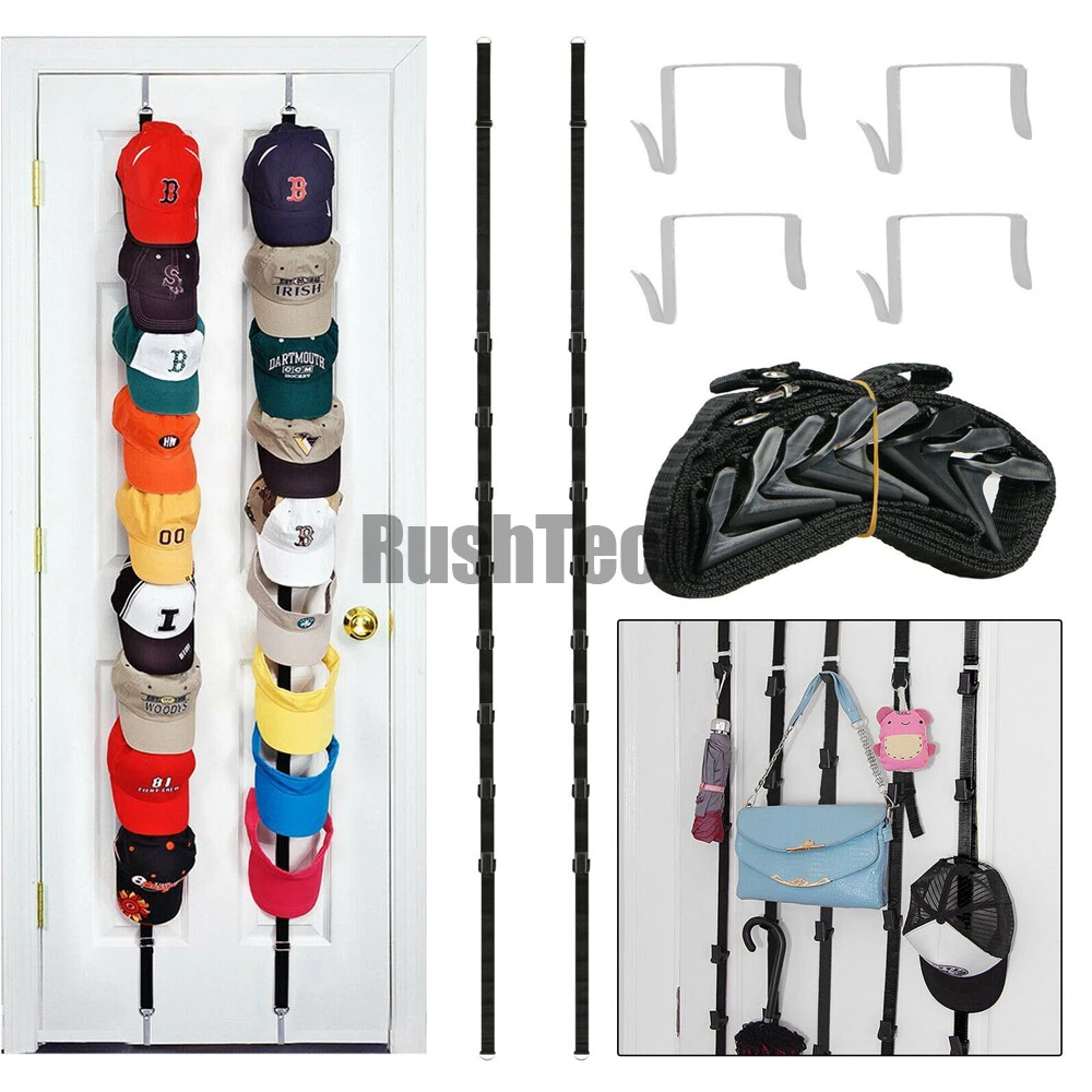 Baseball Cap Hat Rack Wall Door Hanger Holder Storage Organizer 16