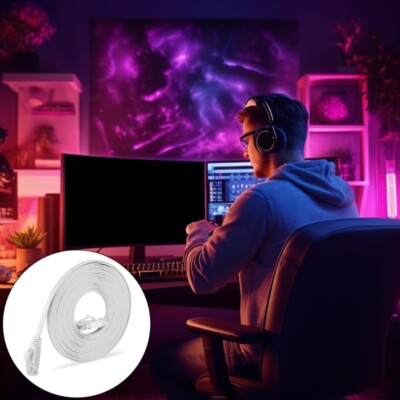 Cat6 Ethernet Cable Flat RJ45 Computer Internet LAN Networking Ethernet Patches