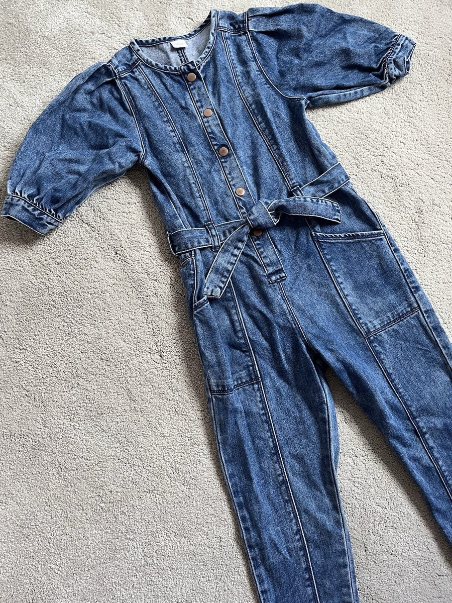 Next Blue Denim Jump Suit Girl Years