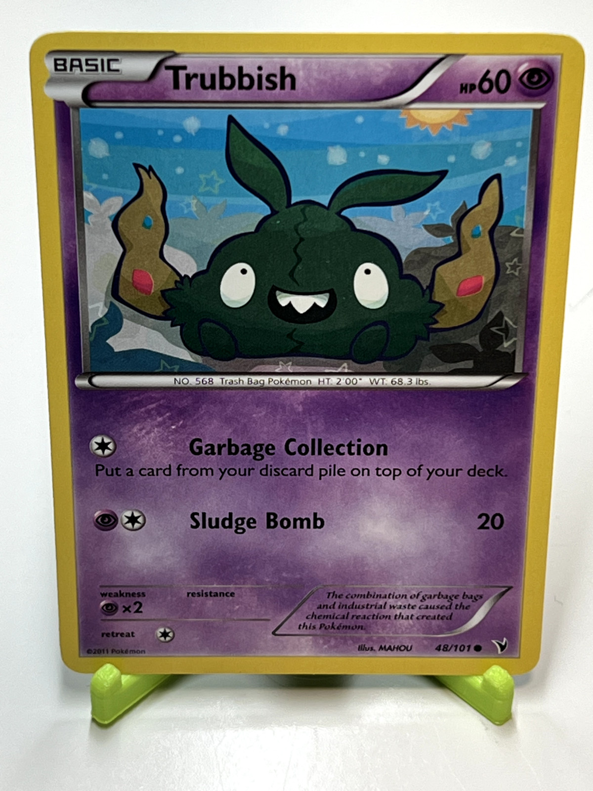 Pokemon Trubbish 48/101 Noble Victories Common NM Condition