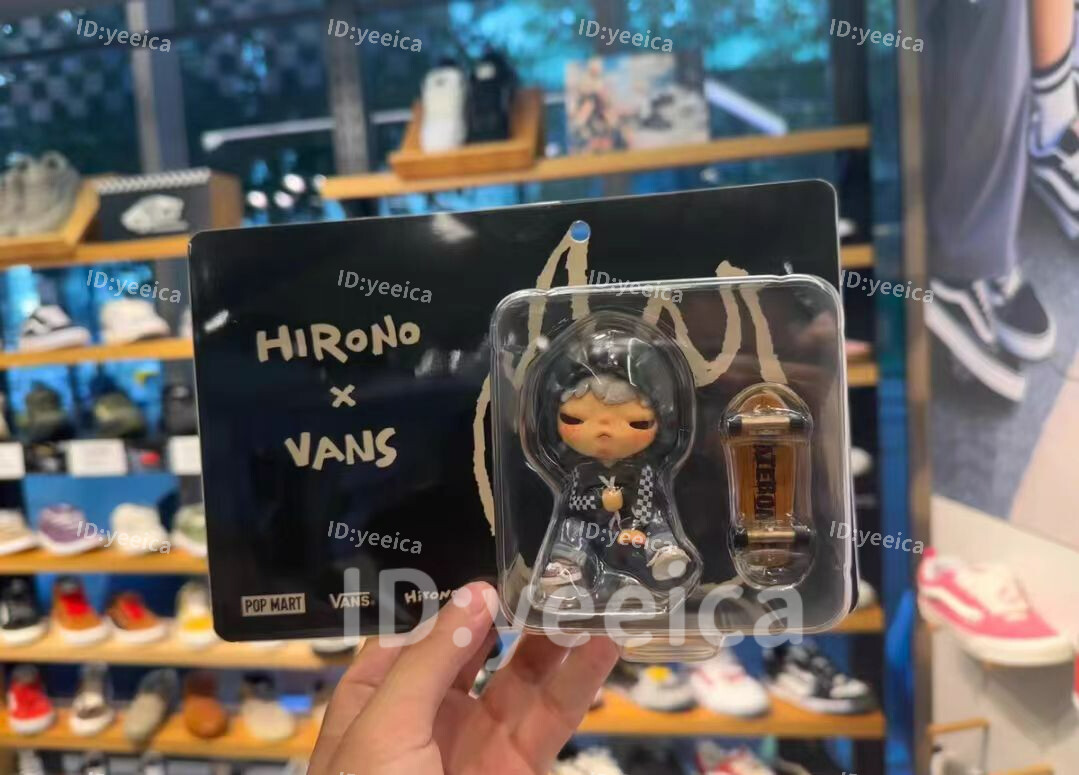 POP MART Hirono × Vans Limited Edition Figure Trendy Toy POP MART Hirono × Vans Limited Edition Figure Trendy Toy