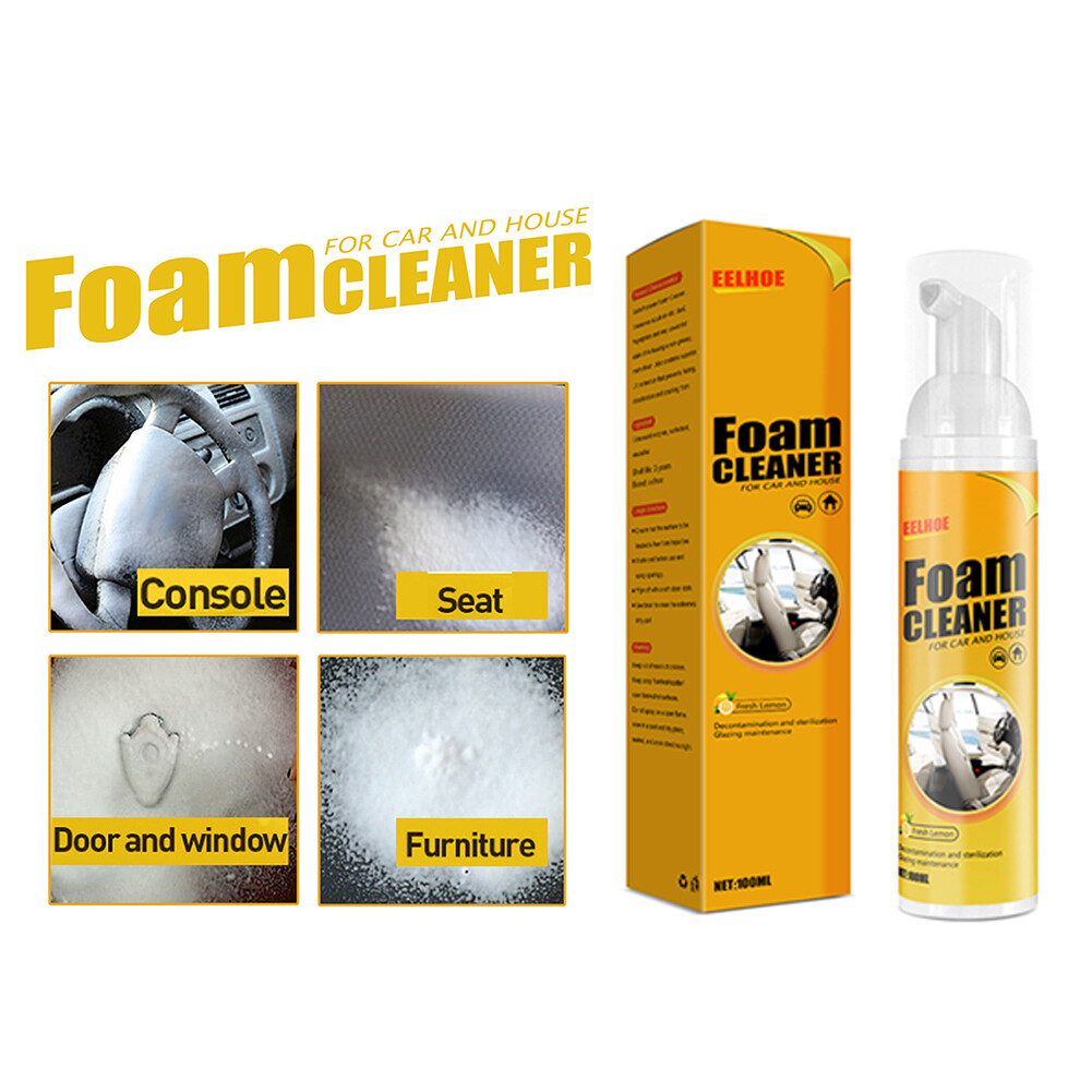 Multipurpose Foam Cleaner Car Interior Home Cleaning Foam Spray (100ml) eBay