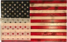 50 Star Stencil Template 10.5 X 15 Actual Size 10.5 X 14.82 for Making Wood Am