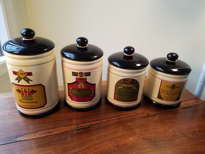 Oggi Corporation El Valle Bueno Del Vino 8 Piece Canister Set with Lids