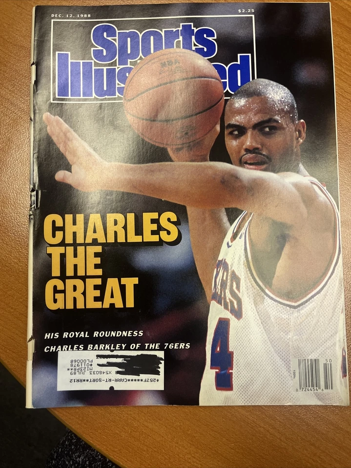 Charles Barkley Philadelphia 76ers December 12, 1988 Sports Illustrated - Image 1 of 1
