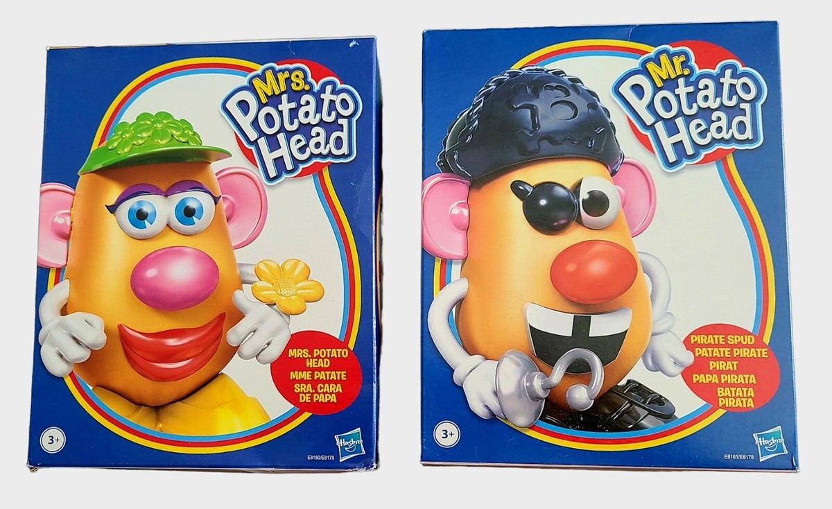 Mr and Mrs Potato Head Set. Pirate Spud Patate Pirata & MME Patate