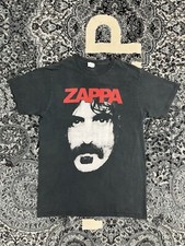 Vintage Mens Bay Island brand Frank Zappa tshirt black Size Large