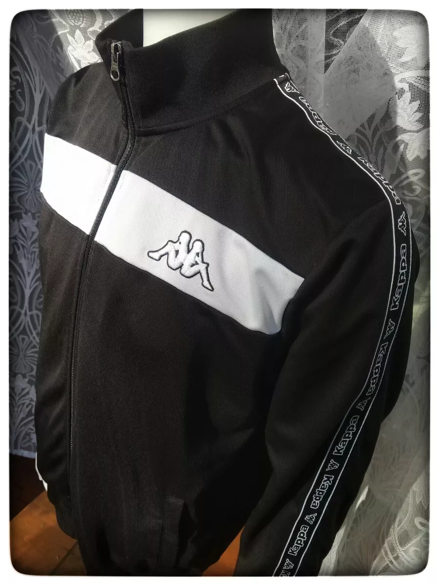 Vintage 🚨📣FINAL DROP⚡⚡STUNNING JUVENTUS KAPPA VINTAGE JACKET BLACK  CLASSIC SIZE M By KAPPA SPORTSWEAR