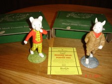 BESWICK  RUPERT BEAR AND PODGY PIG FIGURINES  LIMITED EDITION OF 1920.  BNIB £82