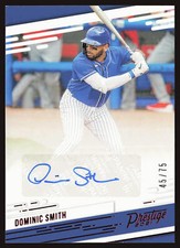 2021 Panini Chronicles #PR-DS Dominic Smith Prestige Autographs Red AU
