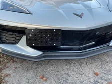 Bumper Tow Hook License Plate Tag Mount Bracket For Chevy Corvette C8 2020-2025