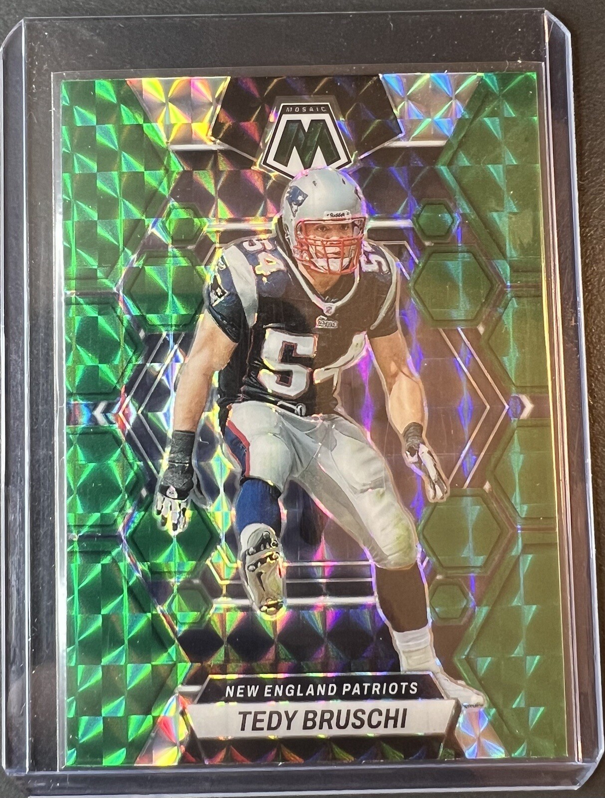 Tedy Bruschi 2023 Panini HOLO Green  New England Patriots PATRIOTS