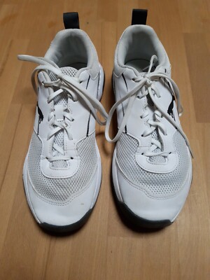 Turnschuhe Gr.39 Schuhe Puma VARION II weiß grau Non Marking Sohle Hallenschuhe